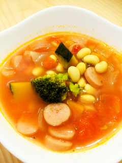 野菜たっぷり♪具だくさんトマトスープ-レシピのメイン写真