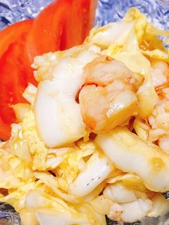 白菜と赤海老の中華風サラダ-レシピのメイン写真