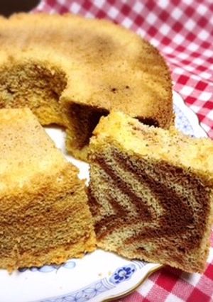 マーブル米粉シフォン～米油-レシピのメイン写真
