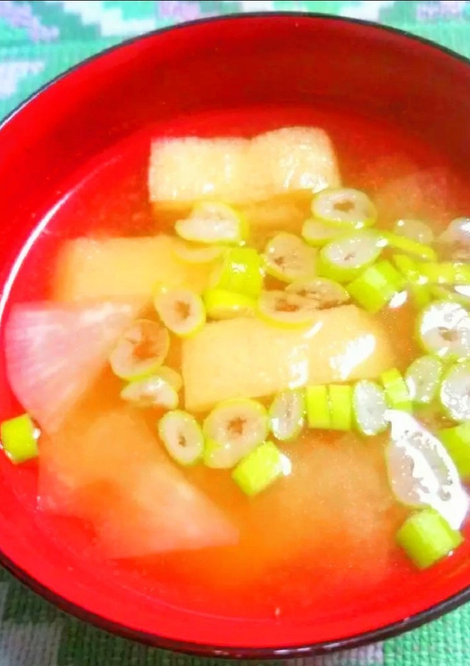 大根と油揚げの味噌汁-レシピのメイン写真