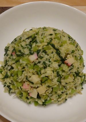 大根の葉たっぷりかまぼこチャーハン-レシピのメイン写真