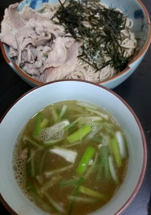 豚盛り魚介塩つけ蕎麦-レシピのメイン写真