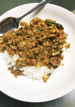 【簡単】ジャガイモの千切り→ドライカレー-レシピのメイン写真