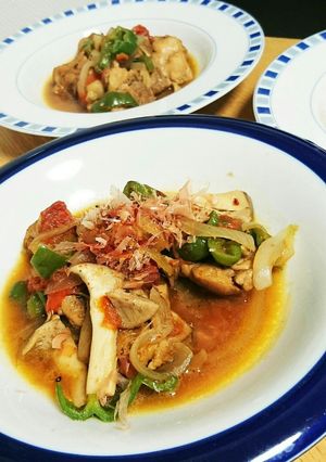 鶏ももの和風・紅茶なトマト味仕上げ-レシピのメイン写真