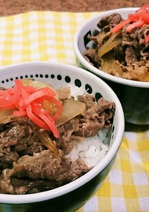我が家の牛丼(^-^)v-レシピのメイン写真