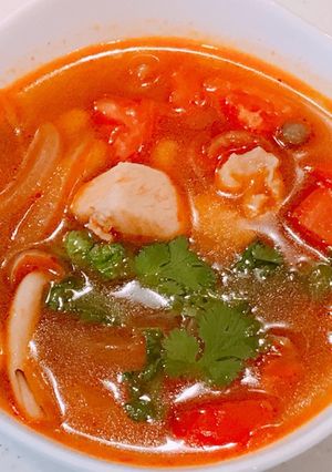 家にある物で、なんちゃってトムヤムガイ！-レシピのメイン写真