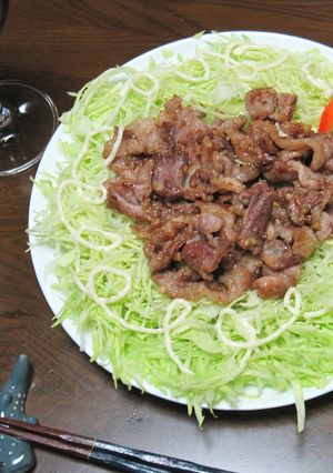 お酒のつまみに、カリッと生姜焼き。-レシピのメイン写真