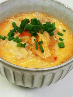 豆乳味噌キムチスープ-レシピのメイン写真