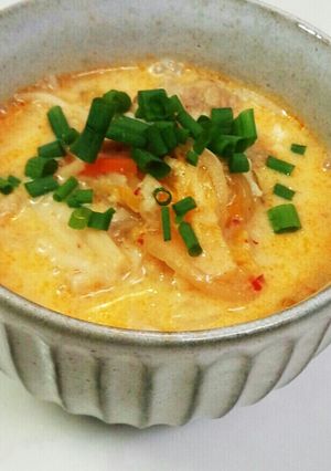 豆乳味噌キムチスープ-レシピのメイン写真