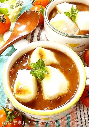 トマト×紅茶♪お餅入りスイートスープ-レシピのメイン写真