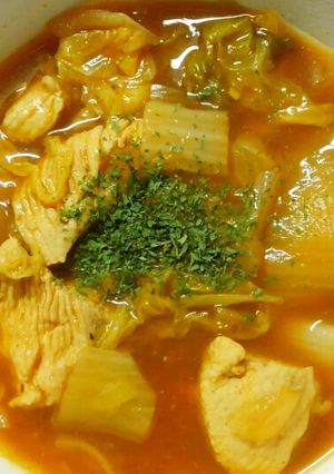 簡単✿鶏むね肉と白菜 玉ねぎのデミスープ-レシピのメイン写真