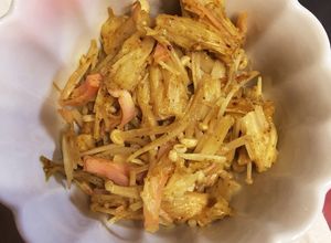 簡単 えのきとハムのマヨカレー炒め-レシピのメイン写真