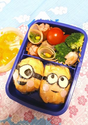 作ってみました!ミニオン弁当☆☆☆-レシピのメイン写真