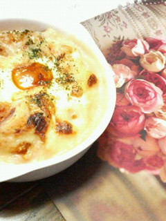 ✿残りご飯で❀簡単✿花ドリア-レシピのメイン写真