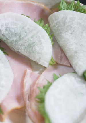 ：巻くだけ！ハムと大根と大葉の副菜-レシピのメイン写真