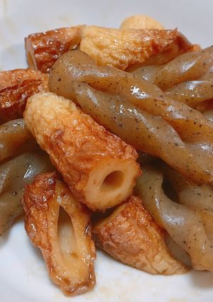 竹輪とこんにゃくの煮物-レシピのメイン写真