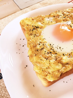 朝食★カレーチーズトースト-レシピのメイン写真