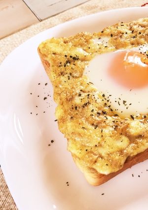 朝食★カレーチーズトースト-レシピのメイン写真