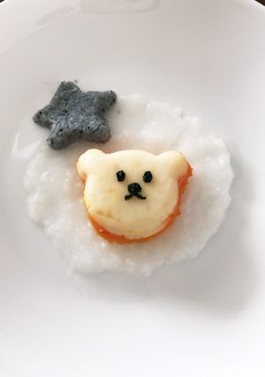 ハーフバースデー☆離乳食プレート-レシピのメイン写真