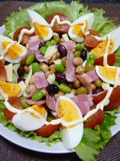 蒸しサラダ豆の彩りサラダ!(^^)!-レシピのメイン写真