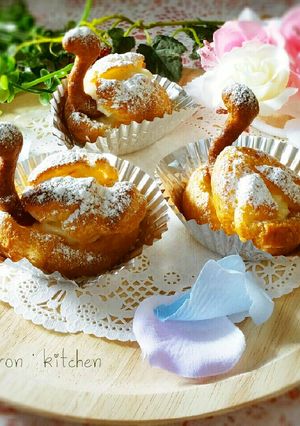 HMとサラダ油で♥スワンシュークリーム-レシピのメイン写真