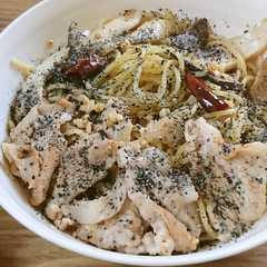 A picture of ☆男飯☆０２２　黒ごまアーリオオーリオ.