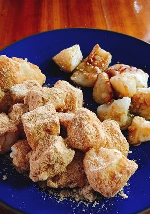 固くなったお餅で揚げ餅2種♪-レシピのメイン写真