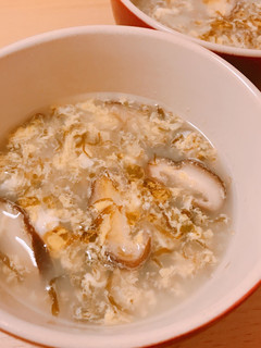 簡単♪もずくと卵の酸っぱいスープ♪-レシピのメイン写真