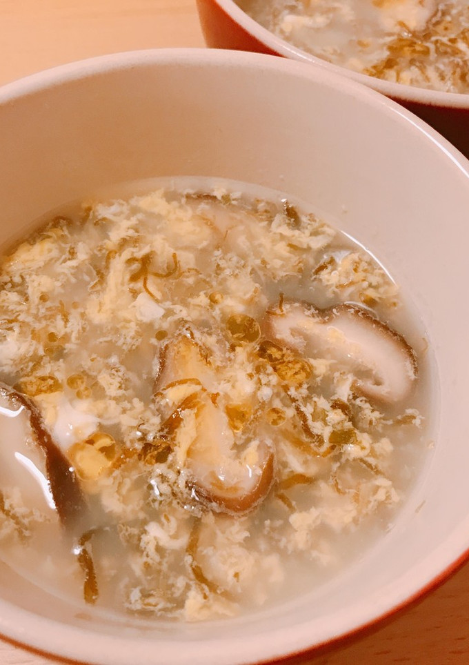 簡単♪もずくと卵の酸っぱいスープ♪-レシピのメイン写真