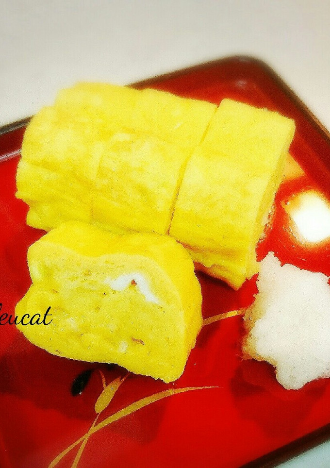 ネギ入り☆白だしのだし巻き卵-レシピのメイン写真