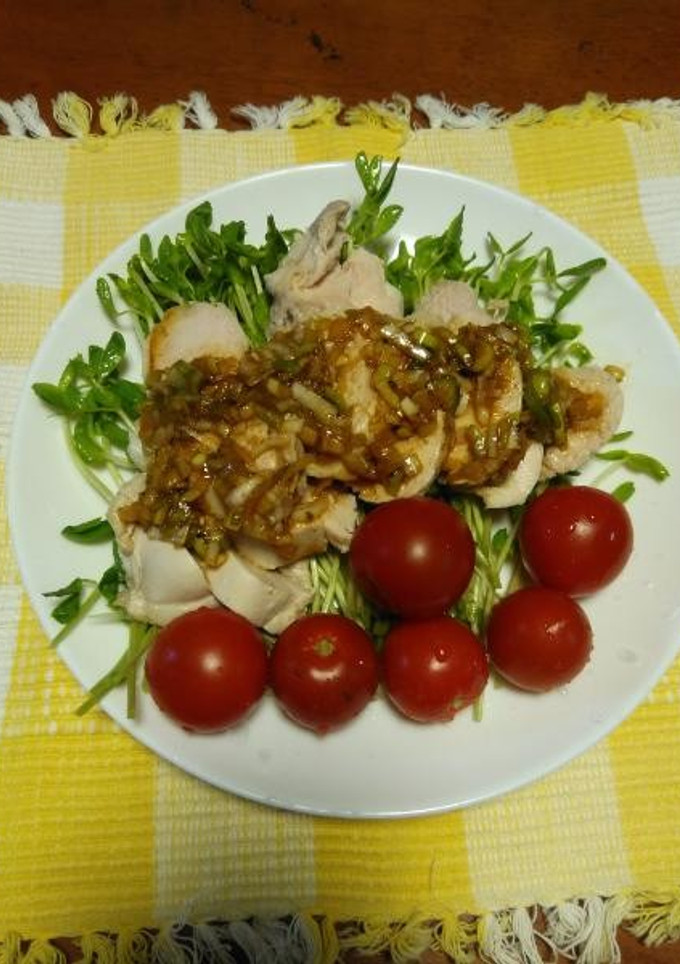 蒸し鶏のネギソース-レシピのメイン写真