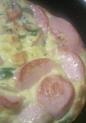 ピンクとイエローの☆オープンオムレツ☆-レシピのメイン写真