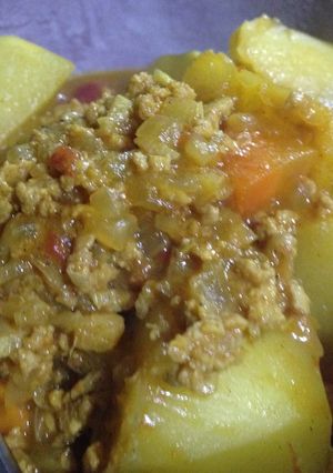 ナイジェリア風ひき肉と野菜のスープ2-レシピのメイン写真