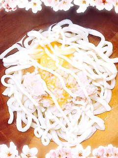 冷やしツナ玉うどん-レシピのメイン写真