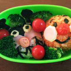 キャラ弁 アンパンとバイキンマン-レシピのメイン写真