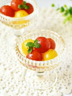 紅茶香る♡ミニトマトのマリネ-レシピのメイン写真