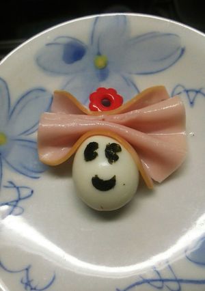 リボンをつけたうずらちゃん♪-レシピのメイン写真