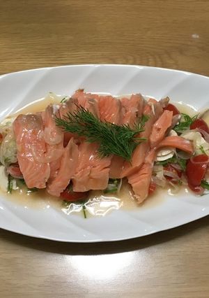 瞬間紅茶燻製とトマトのマリネソース-レシピのメイン写真
