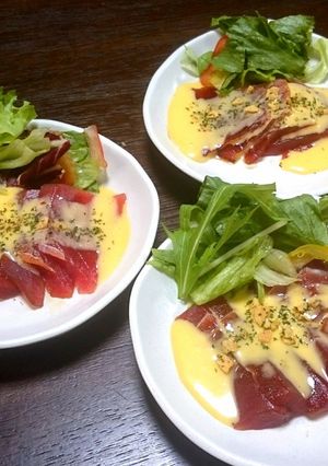 なんちゃって！マグロのアリオリソース風-レシピのメイン写真
