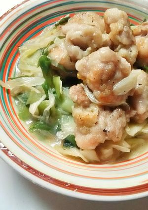 たっぷり葱と鶏肉の中華炒め-レシピのメイン写真