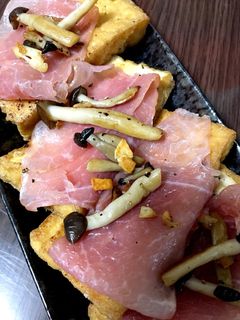 厚揚げステーキ、生ハムのせ(´ω`)-レシピのメイン写真