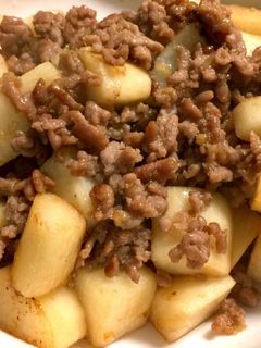 長芋とひき肉のそぼろあんかけ-レシピのメイン写真