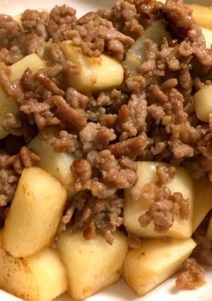 長芋とひき肉のそぼろあんかけ-レシピのメイン写真
