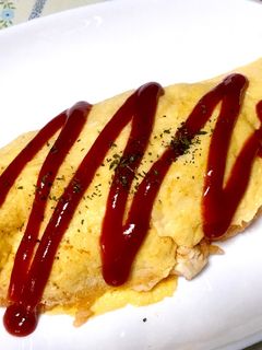 鶏ささみのオムライス!バター不使用-レシピのメイン写真