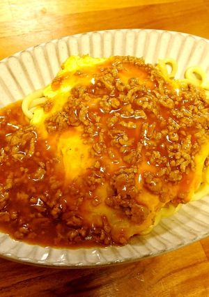ひき肉あんde天津うどん-レシピのメイン写真