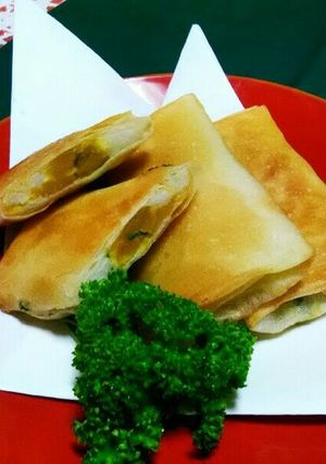 里芋とカボチャの焼き春巻き☆-レシピのメイン写真