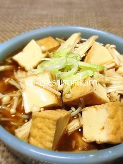 すぐ出来る!厚揚げとえのきのトロッと煮-レシピのメイン写真