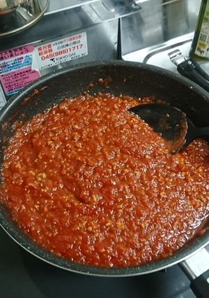フライパンひとつで作るミートソース-レシピのメイン写真