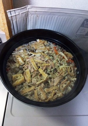舞茸と筍の土鍋炊き込みご飯-レシピのメイン写真