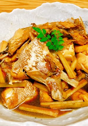 とっても簡単！本格和食♪ 鯛のあら炊き-レシピのメイン写真